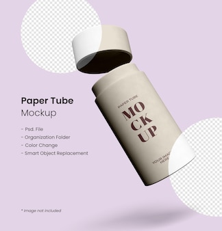 Download Premium Psd Open Paper Tube Mockup