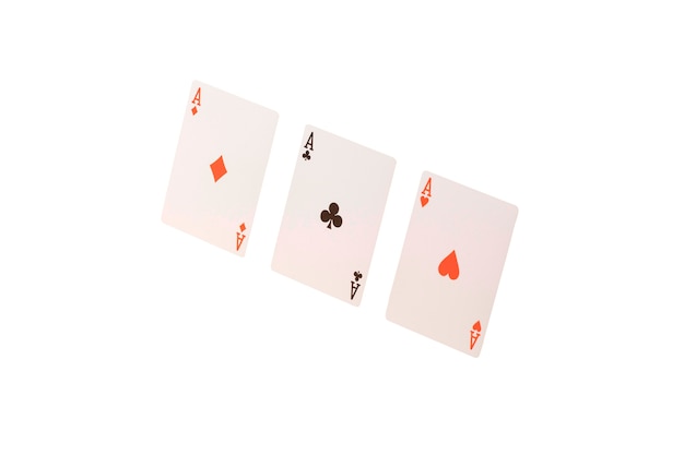 Free PSD close up on playing cards