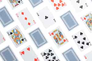 Free PSD close up on playing cards