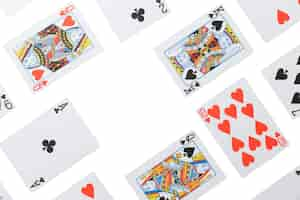 Free PSD close up on playing cards