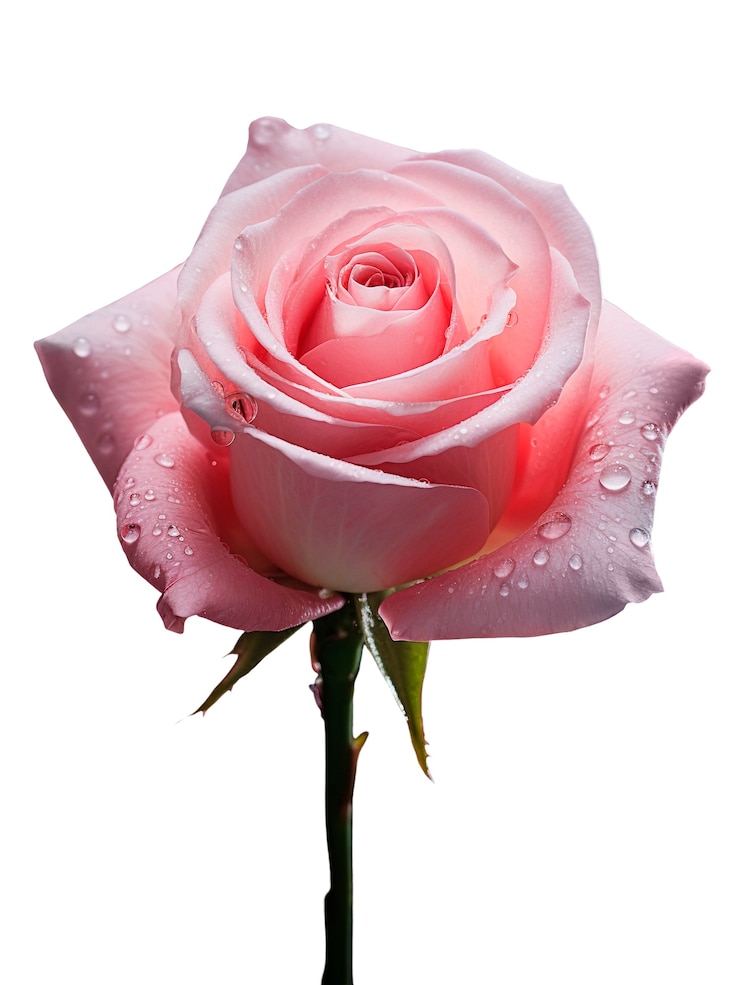 Free PSD close up on roses isolated