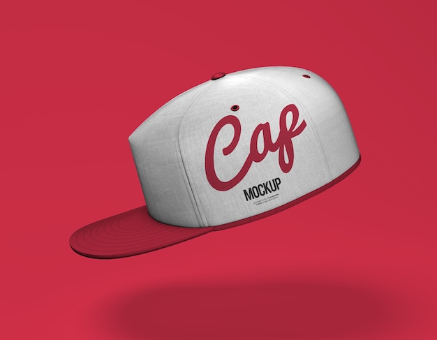 Close up on sport cap mockup