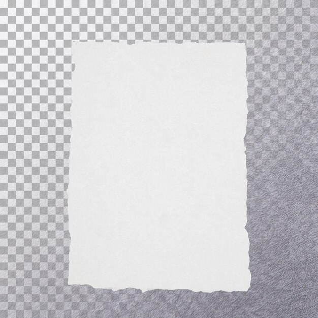 Close up view blank white old paper