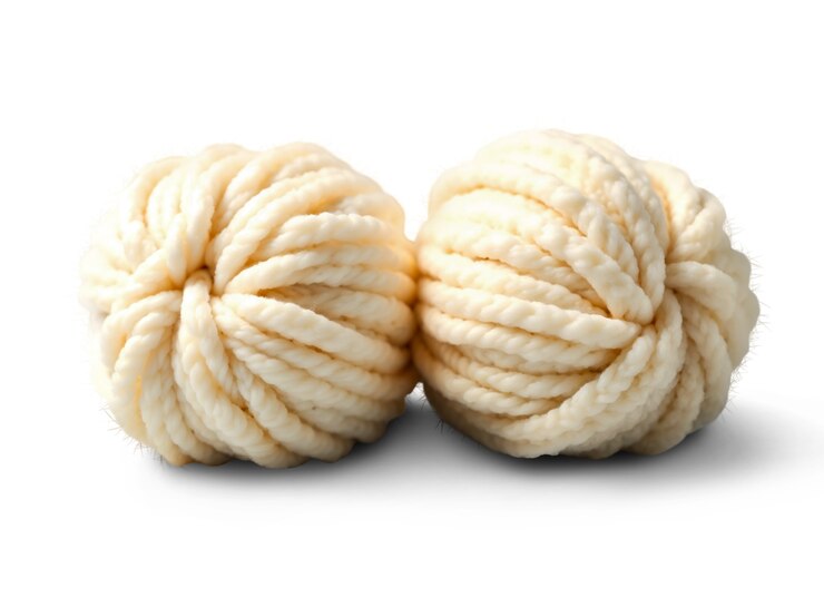 Free PSD close up on yarn with needle