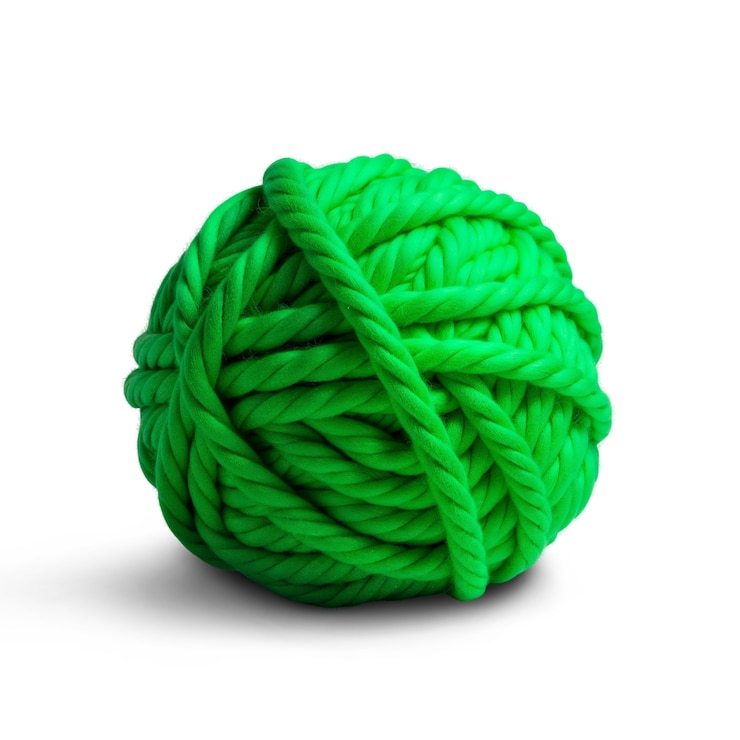 Free PSD close up on yarn with needle