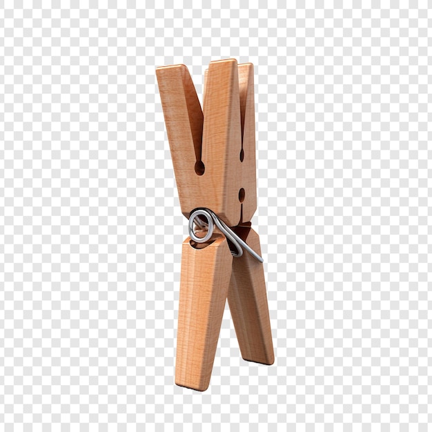 Clothes peg isolated on transparent background