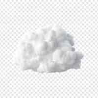 Free PSD cloud png isolated on transparent background