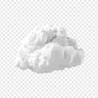 Free PSD cloud png isolated on transparent background