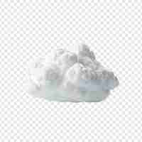 Free PSD cloud png isolated on transparent background