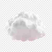 Free PSD cloud png isolated on transparent background