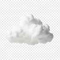 Free PSD cloud png isolated on transparent background