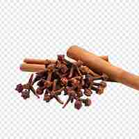 Free PSD cloves isolated on transparent background