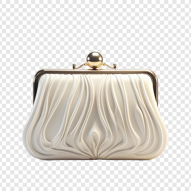 Free PSD clutch bag isolated on transparent background