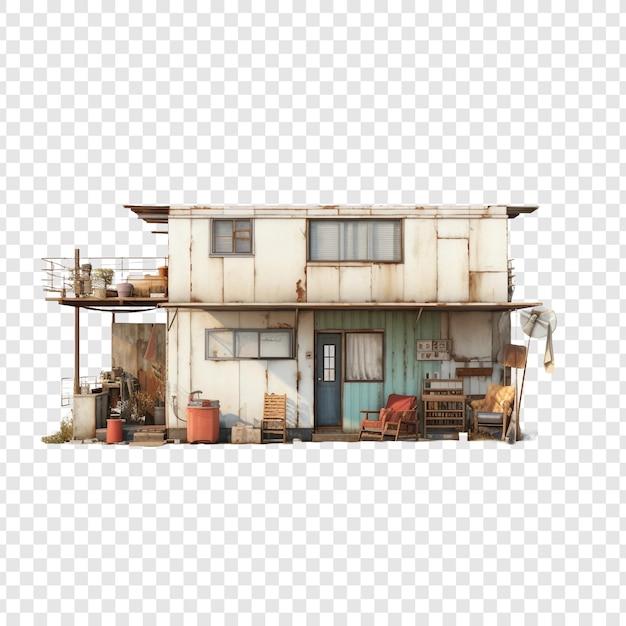 Free PSD co op cooperative house isolated on transparent background