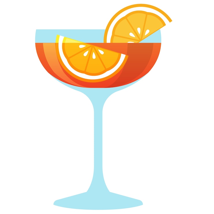 無料PSD カクテル飲み物のイラスト