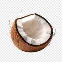 Free PSD coconut isolated on transparent background