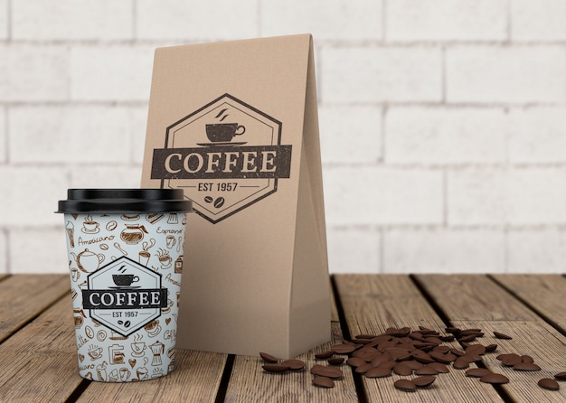 Coffee bag mockup