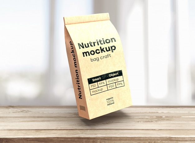 Free PSD coffee bags mockup