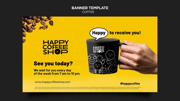 Coffee banner template