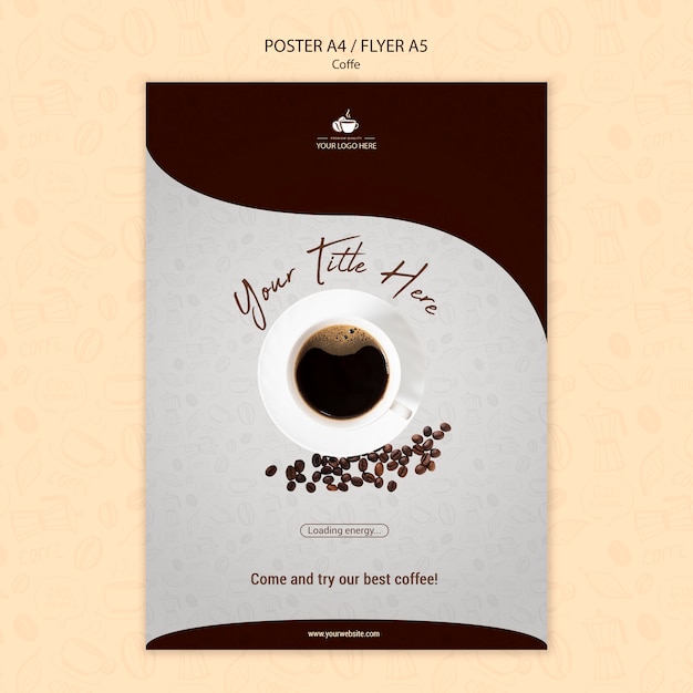 coffee concept poster design