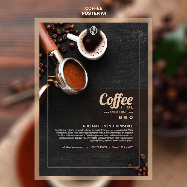 coffee concept poster template