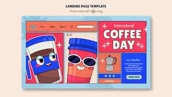 Free PSD coffee day template design