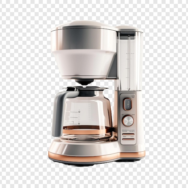 Free PSD coffee maker isolated on transparent background