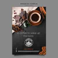 Free PSD coffee poster template