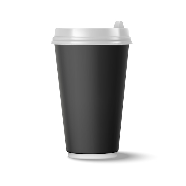 Coffee realistic take away isolated