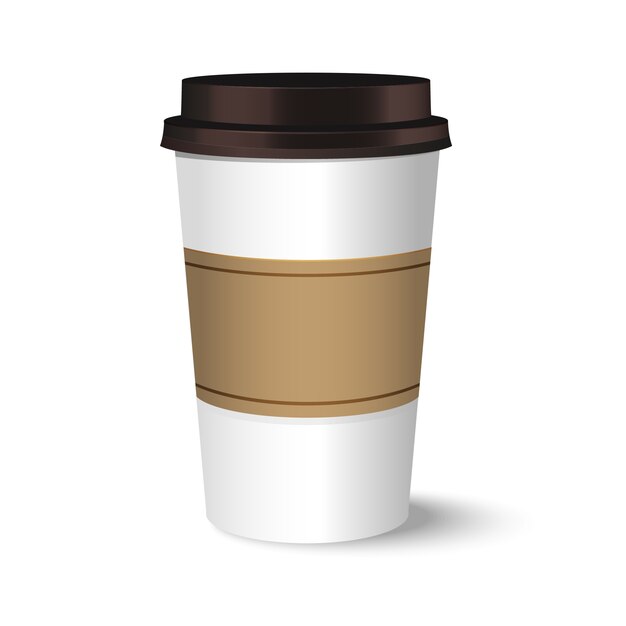 分離された現実的なコーヒーを奪う
