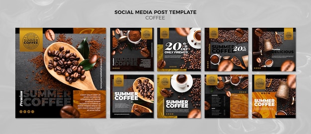 coffee shop social media post template