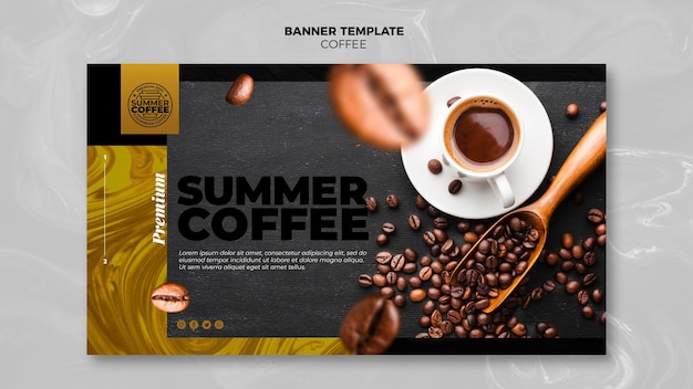 Coffee shop template banner