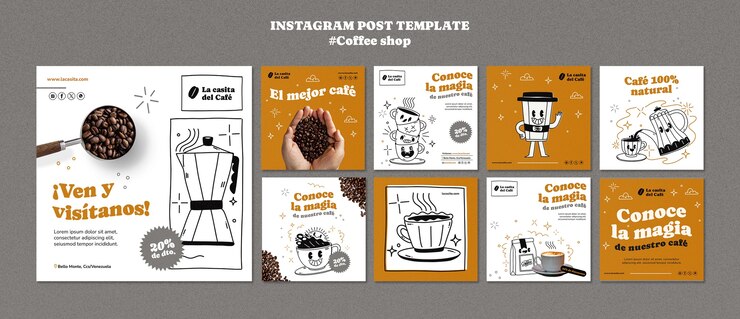 Free PSD coffee shop template design
