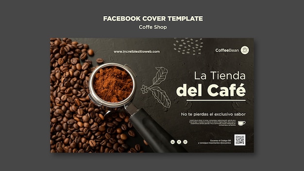 Free PSD coffee shop template design