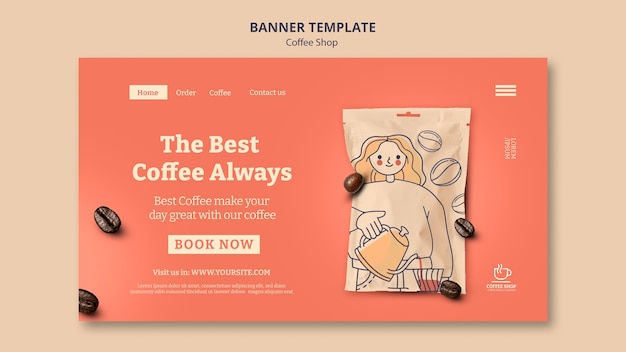 Coffee shop template design