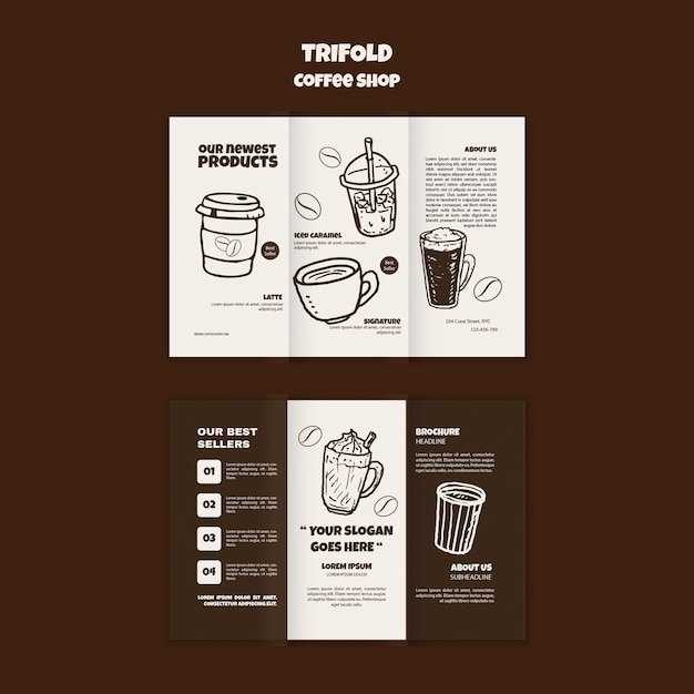 Coffee shop template design