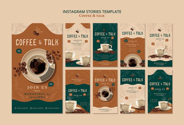 coffee and talk instagram stories
