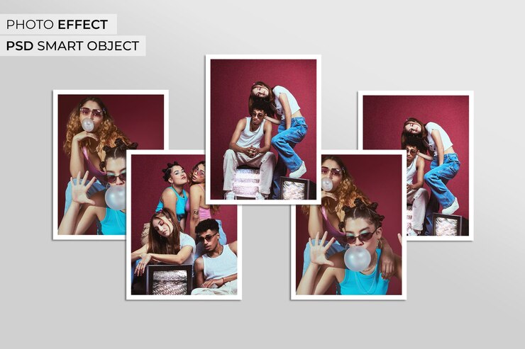 Free PSD collage photo effect