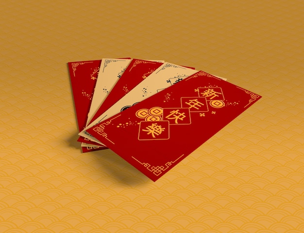 Collection of chinese new year greeting cards