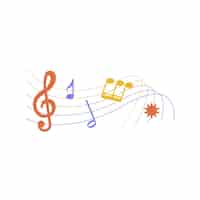 Free PSD collection of musical notes