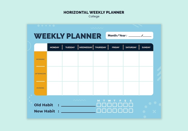 college experience template