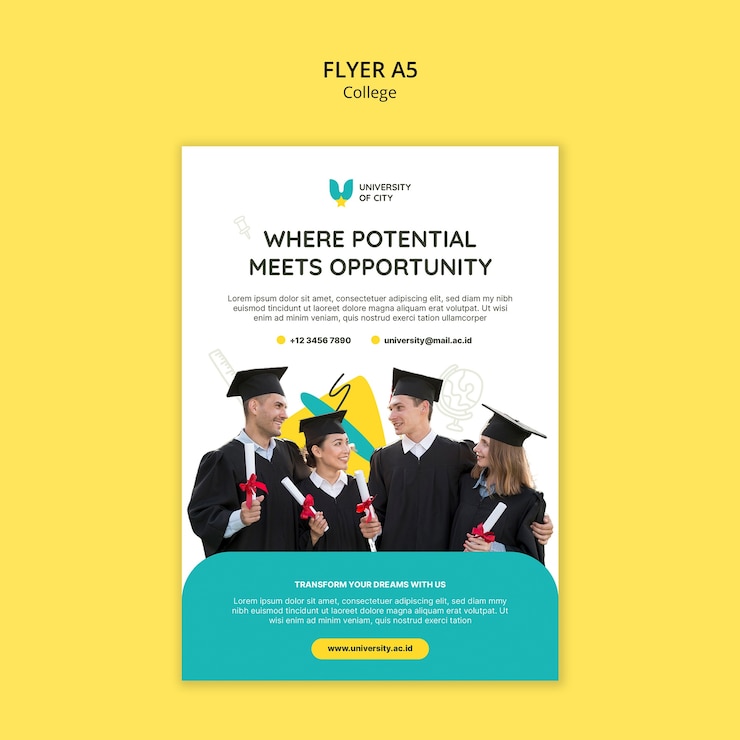 Free PSD college template design