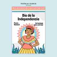 Бесплатный PSD Шаблон плаката ко дню независимости колумбии