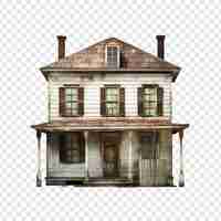 Free PSD colonial house isolated on transparent background