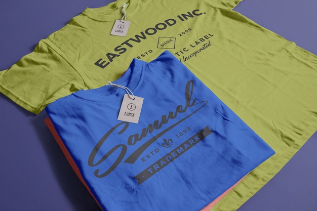 PSD gratuito mockup tshirt di colore