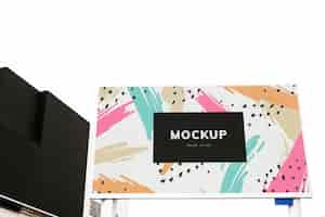 Free PSD colorful billboard mockup design