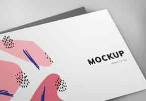 Free PSD colorful business card mockup design