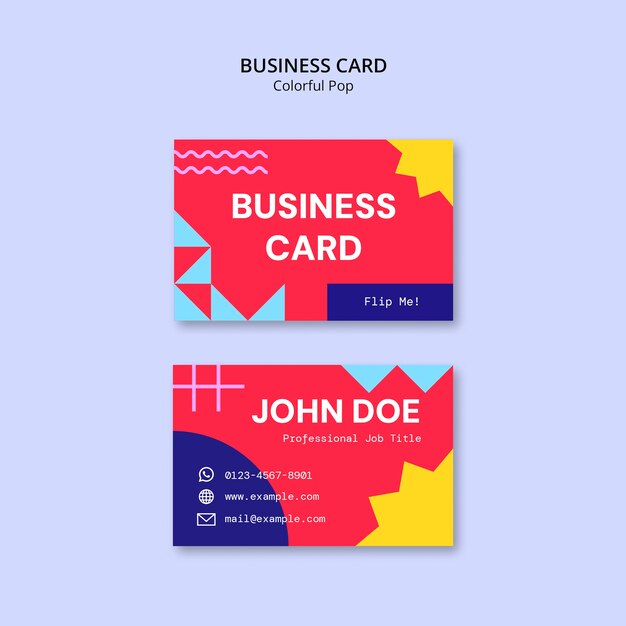 colorful pop template design