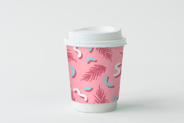 Красочный дизайн макета кофейной чашки