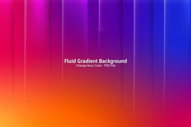 Colorful template banner with gradient color